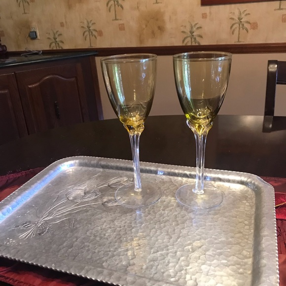 MID CENTURY MODERN ETCHED ALUMINUM TRAY by RODNEY KENT - Picture 1 of 15